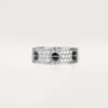 Love-ring, diamantbelagd, keramik – vitguld, keramik, diamanter – Cartier