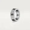 Love-ring, diamantbelagd, keramik – vitguld, keramik, diamanter – Cartier