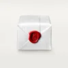 Maillon Panthere-ring, 3 rader med halvdiamantbeläggning – vitguld, diamanter – Cartier