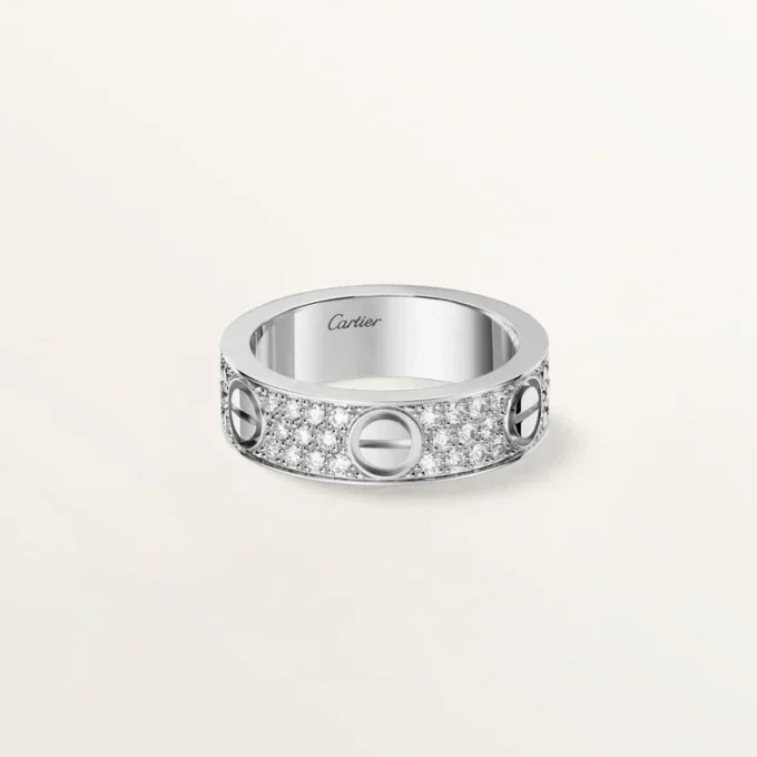 Love-ring, klassisk modell, pavé Love-ring, klassisk modell, pavé
