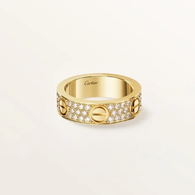 Love-ring, klassisk modell, pavé Love-ring, klassisk modell, pavé