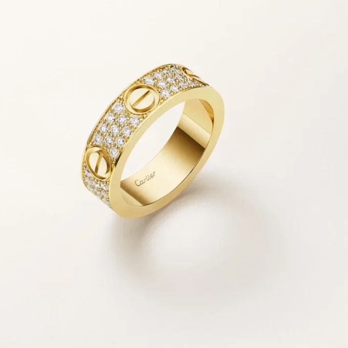 Love-ring, klassisk modell, pavé Love-ring, klassisk modell, pavé
