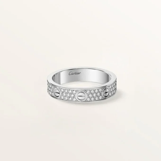 Love-ring, liten modell, pavé Love-ring, liten modell, pavé