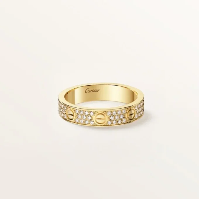 Love-ring, liten modell, pavé Love-ring, liten modell, pavé