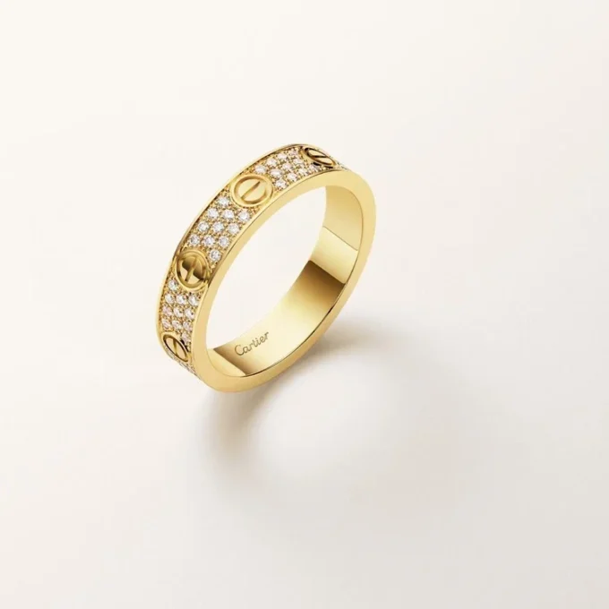 Love-ring, liten modell, pavé Love-ring, liten modell, pavé