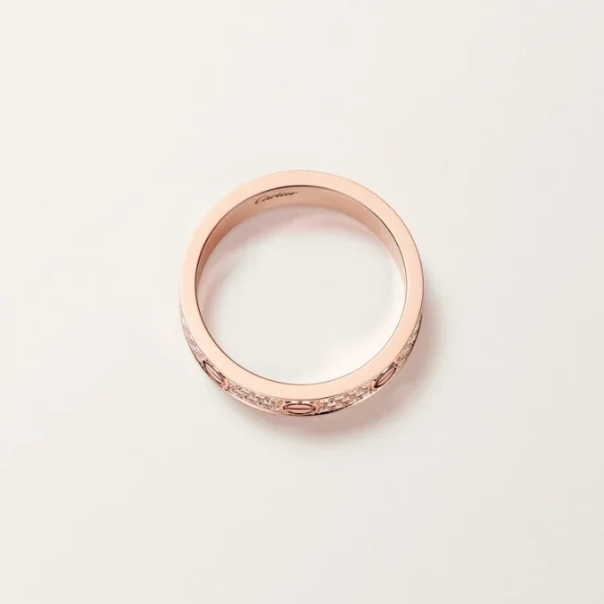 Love-ring, liten modell, pavé Love-ring, liten modell, pavé