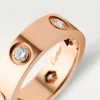 Love-ring – roséguld, diamanter – Cartier