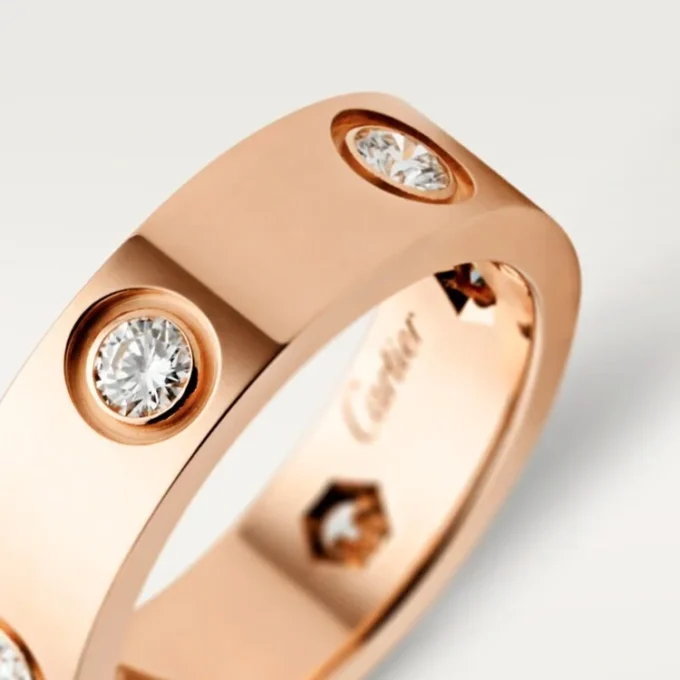 Love-ring – roséguld, diamanter – Cartier