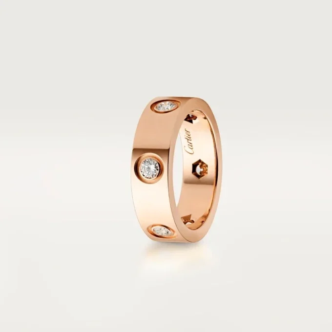 Love-ring – roséguld, diamanter – Cartier