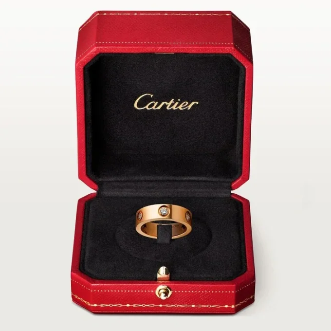 Love-ring – roséguld, diamanter – Cartier