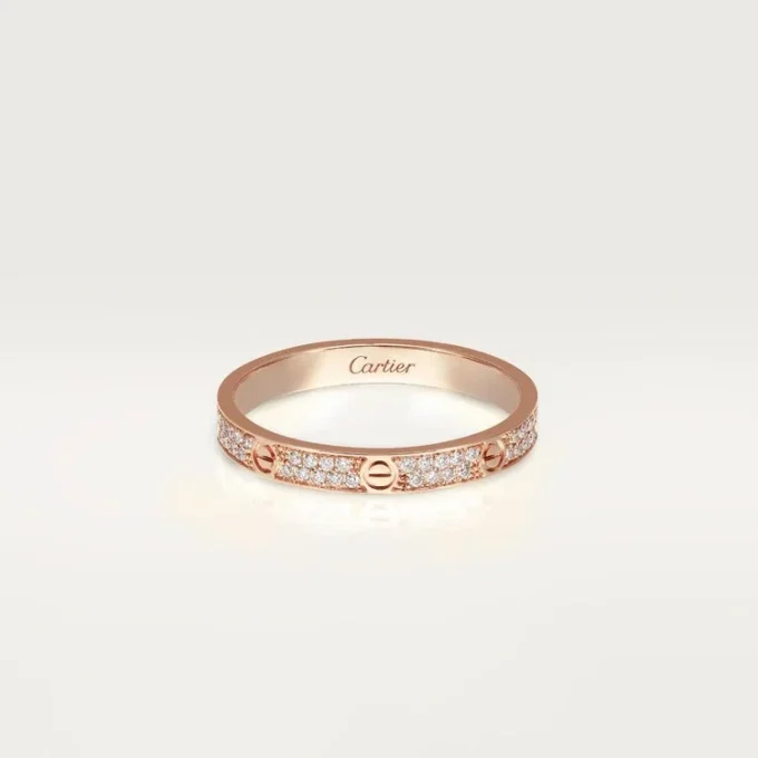 Love-ring, Sm – Roséguld, diamanter – Cartier Love-ring, Sm – Roséguld, diamanter – Cartier