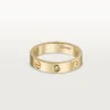 Love-vigselring, 1 diamant – gult guld, diamant – Cartier