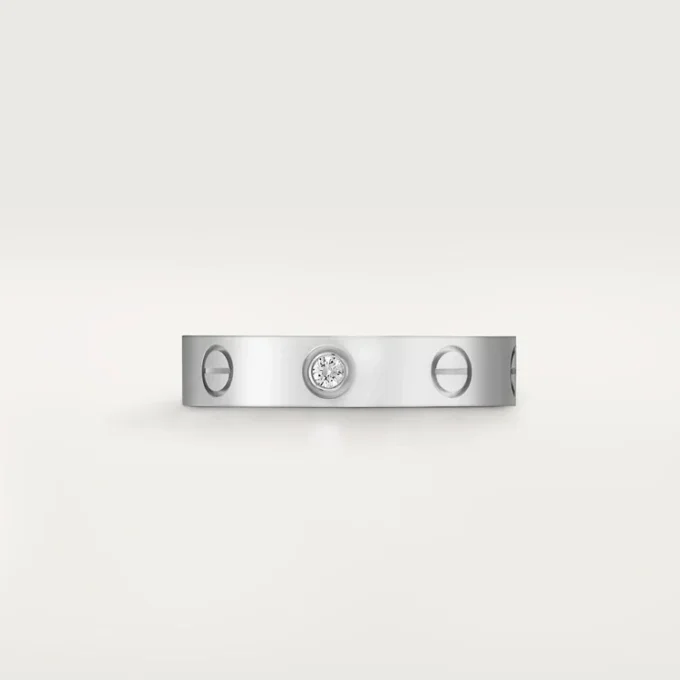 Love-vigselring, 1 diamant – vitguld, diamant – Cartier
