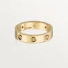 Love-vigselring, 8 diamanter – gult guld, diamanter – Cartier