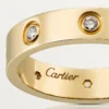 Love-vigselring, 8 diamanter – gult guld, diamanter – Cartier