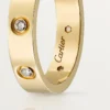 Love-vigselring, 8 diamanter – gult guld, diamanter – Cartier