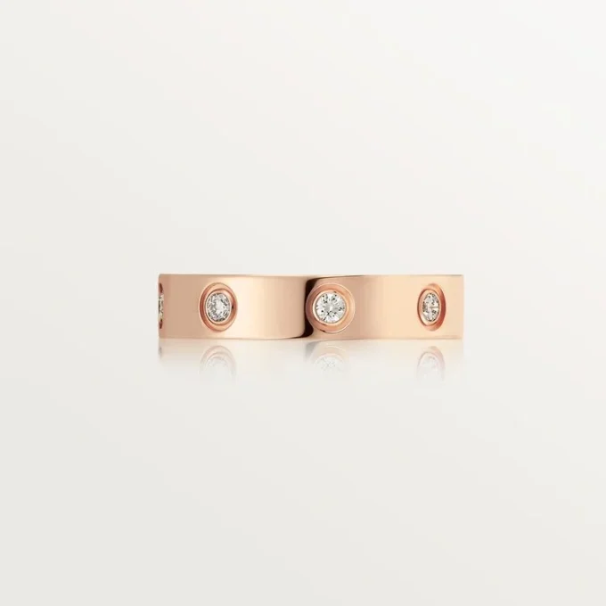 Love-vigselring, 8 diamanter – Roséguld, diamanter – Cartier