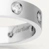 Love-vigselring, 8 diamanter – vitguld, diamanter – Cartier