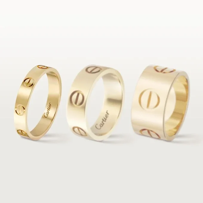 Love-vigselring i gult guld, liten modell | Cartier Us
