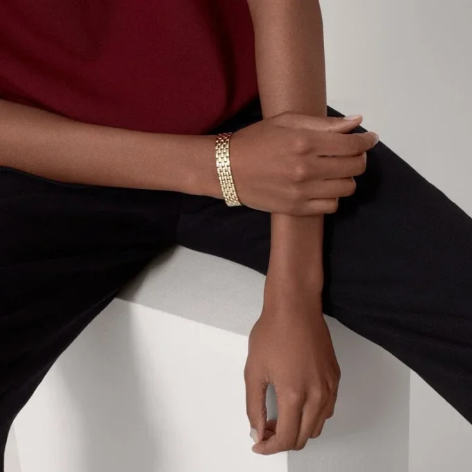 Maillon Panthere-armband, fem rader