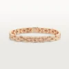 Maillon Panthere-armband, treradigt, pavé