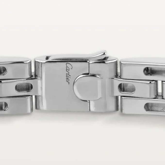 Maillon Panthere-armband, treradigt, pavé
