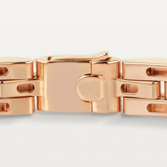 Maillon Panthere-armband, treradigt, pavé