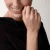 Maillon Panthere-ring, 3 rader med halvpavé – Roséguld, diamanter – Cartier