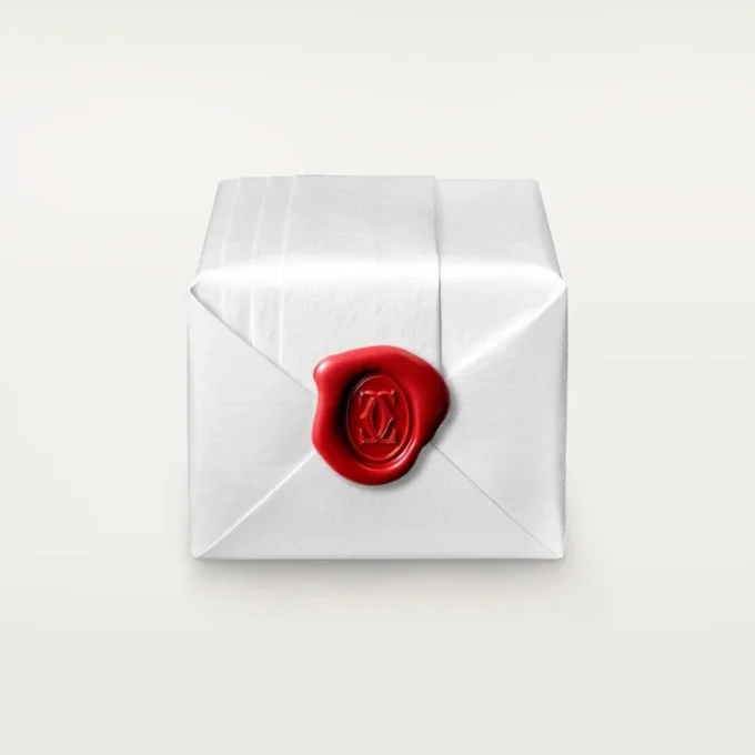 Maillon Panthere-ring, 3 rader med halvpavé – Roséguld, diamanter – Cartier