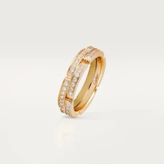 Maillon Panthere-ring – gult guld, diamanter – Cartier
