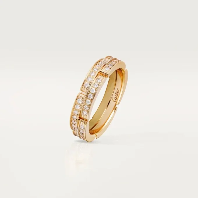 Maillon Panthere-ring – gult guld, diamanter – Cartier