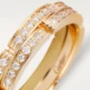 Maillon Panthere-ring – gult guld, diamanter – Cartier