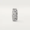 Maillon Panthere-ring, treradig, pavé