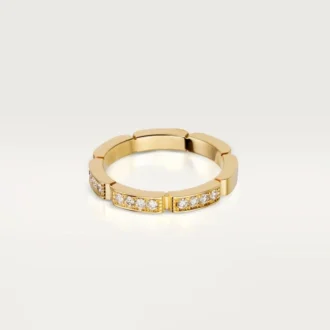 Maillon Panthere vigselring – gult guld, diamanter – Cartier