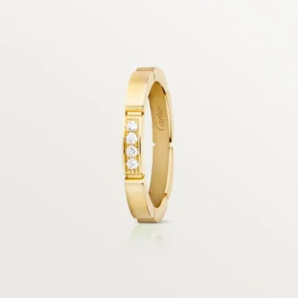 Maillon Panthere vigselring – gult guld, diamanter – Cartier