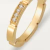 Maillon Panthere vigselring – gult guld, diamanter – Cartier