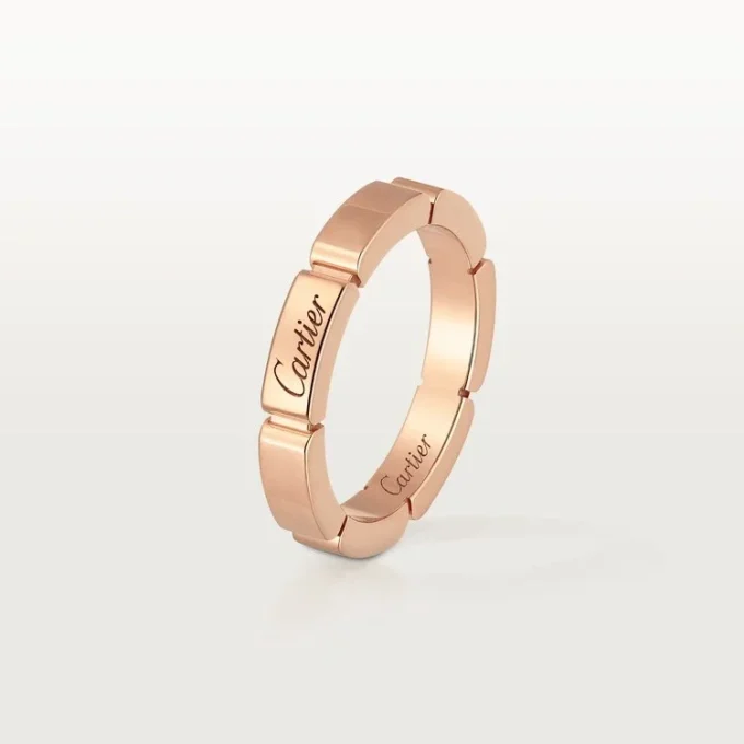 Maillon Panthere vigselring – rosa guld – Cartier