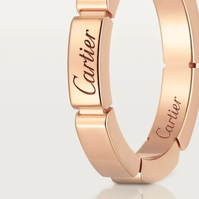 Maillon Panthere vigselring – rosa guld – Cartier