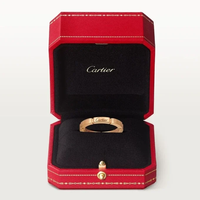Maillon Panthere vigselring – rosa guld – Cartier