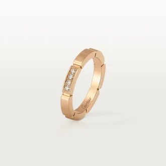 Maillon Panthere vigselring – rosa guld, diamanter – Cartier
