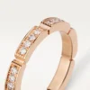Maillon Panthere vigselring – rosa guld, diamanter – Cartier