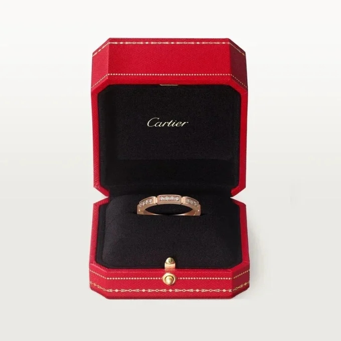 Maillon Panthere vigselring – rosa guld, diamanter – Cartier