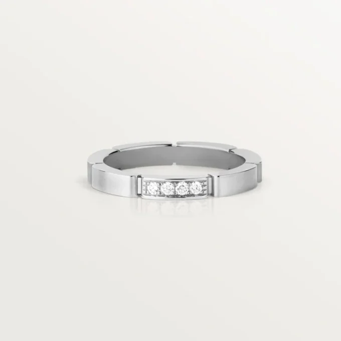 Maillon Panthere vigselring – vitguld, diamanter – Cartier