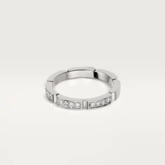 Maillon Panthere vigselring – vitguld, diamanter – Cartier