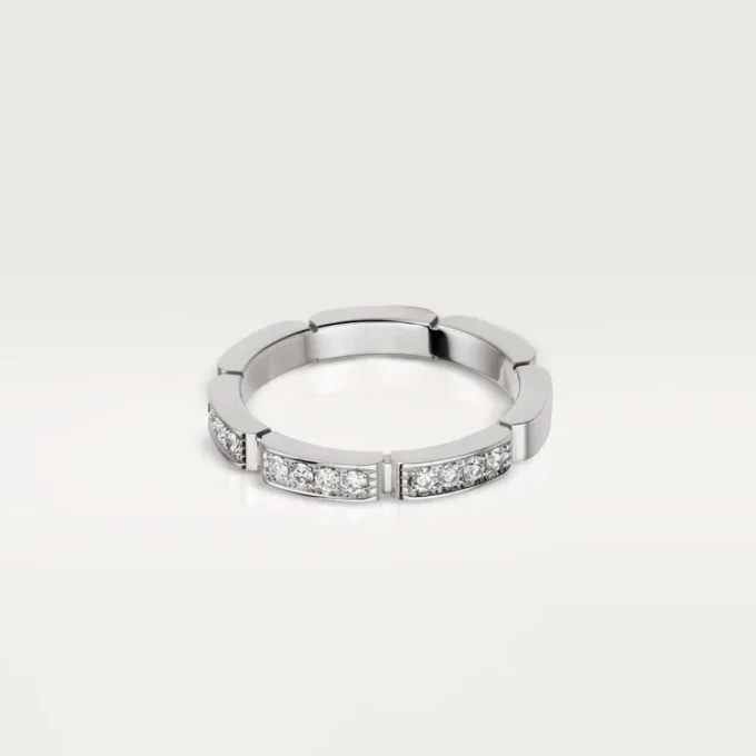 Maillon Panthere vigselring – vitguld, diamanter – Cartier