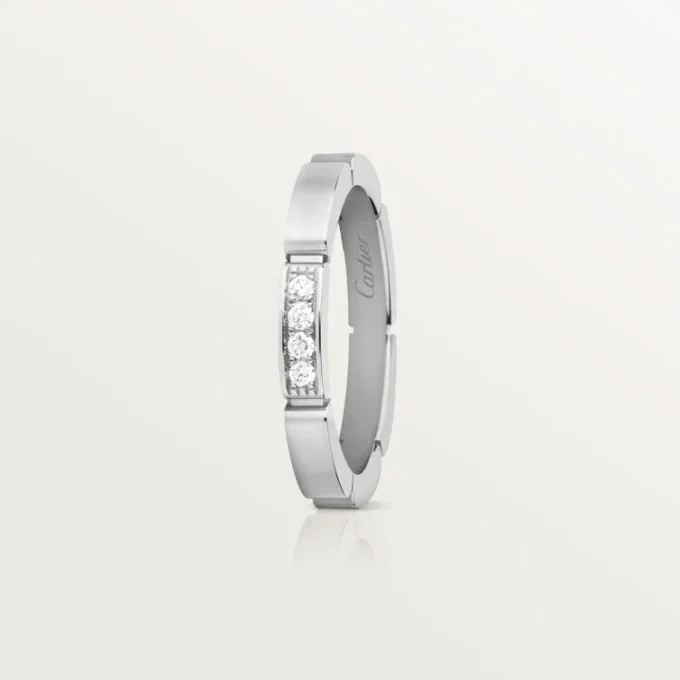 Maillon Panthere vigselring – vitguld, diamanter – Cartier