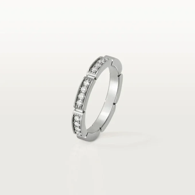 Maillon Panthere vigselring – vitguld, diamanter – Cartier