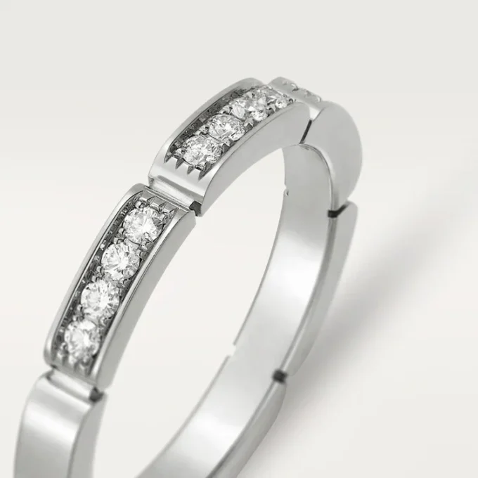 Maillon Panthere vigselring – vitguld, diamanter – Cartier