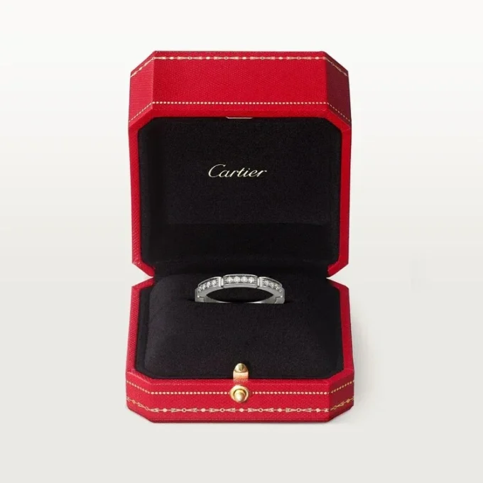 Maillon Panthere vigselring – vitguld, diamanter – Cartier