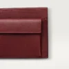 Mynt/sedlar/vinrött kalvskinn, guldfinish – Cartier Mynt/sedlar/vinrött kalvskinn, guldfinish – Cartier